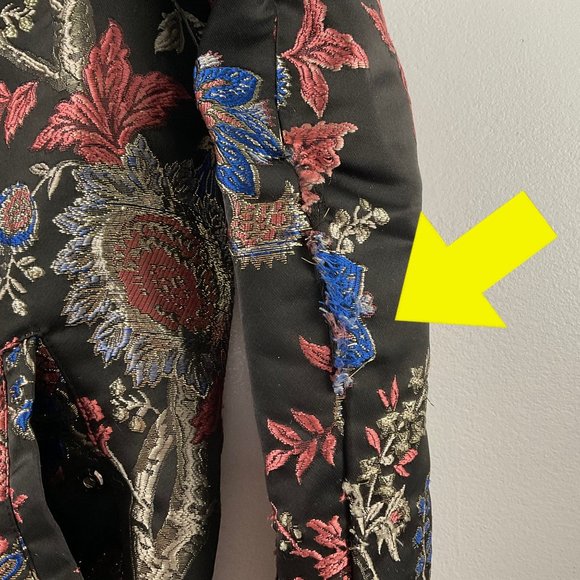 GUESS Hayal Printed Embroidered Bomber Jacket size 16 - Picture 8 of 15